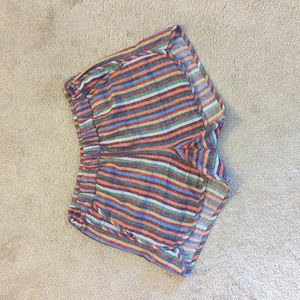 Madewell Rainbow Striped Pull-On Shorts